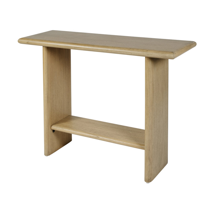 Console rectangulaire en bois l 42 po Soleil, chêne blond, Blonde Oak
