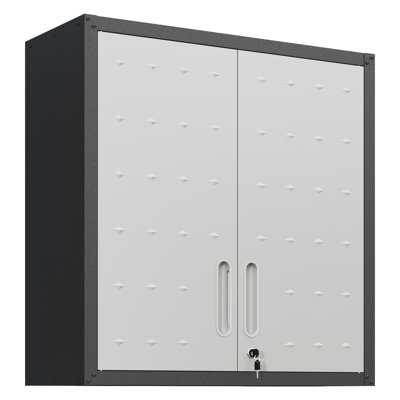 Metal Cabinet With Lock And Adjustable Shelf For Tidy Office, Garage Wall Locking Door Office Space