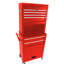 Armoire 6 outils en métal rouge avec 4 roues - tiroir de 15 kg, atelier de réparation de serrures de rangement-163656745