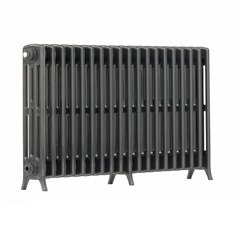 Romona Horizontal Traditional Colosseum Radiator, Grey, 650cm