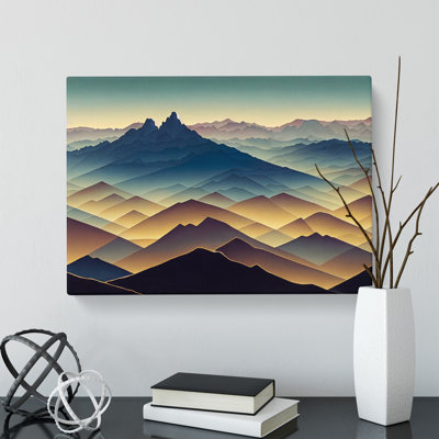 Wholesome Mountain Landscape - Wrapped Canvas