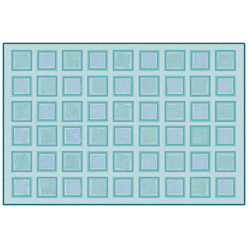 Tapis rectangulaire en nylon touffeté à la machine