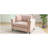 46.3 Inch Oversized Armchair with Chenille Fabric, Comfy Chair and a Half for Living Room, Bedroom, or Office, Pink-1563026320