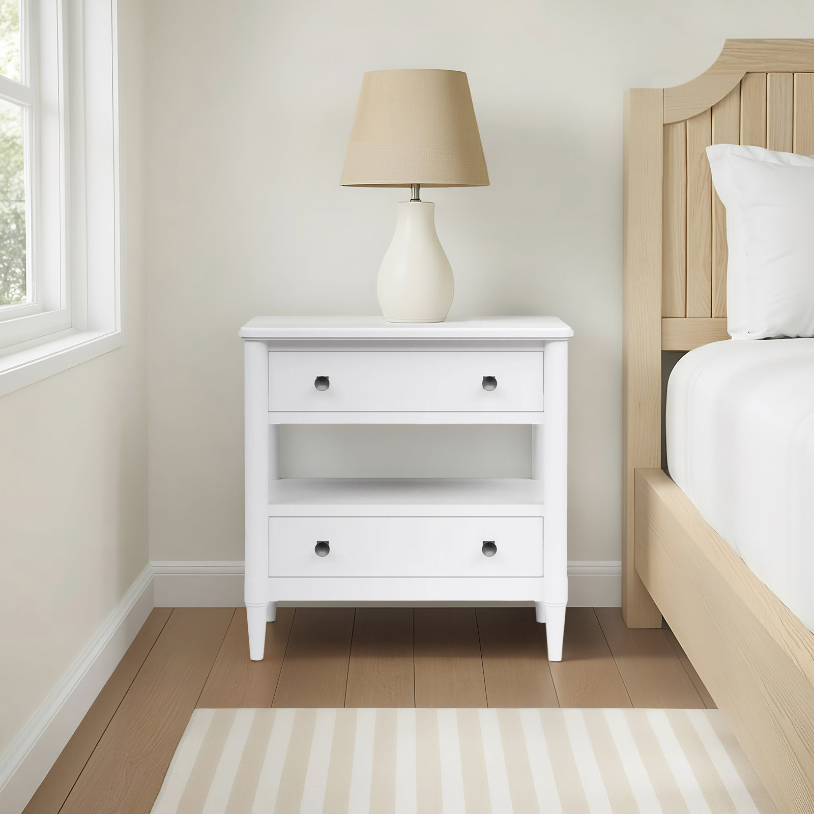 Dana Nightstand, White