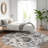 Premium Machine Washable Prisco Gray Rug-2127622388