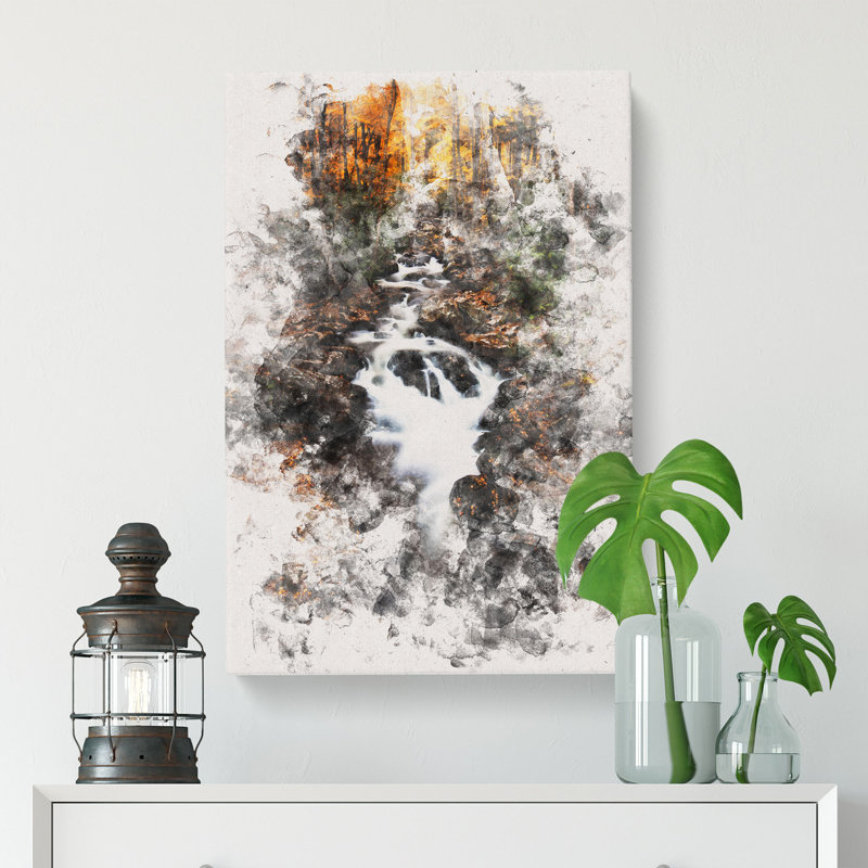 Woodland Stream - Wrapped Canvas, 76cm H x 50cm W x 3cm D