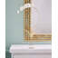 Pierced Flat Metal Wall Mirror-24335978