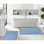 Tapis de bain luxueux 100% coton (ensemble de 2) réversible
