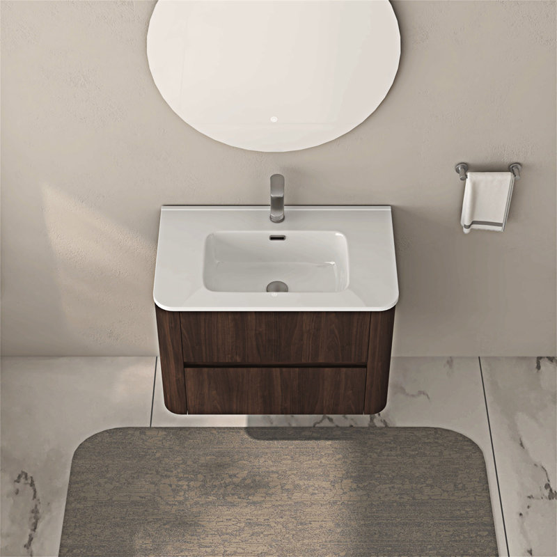 Wall Mounted Floating Bathroom Vanity With Sink