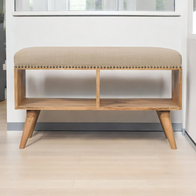 Mango Wood Storage Bench
