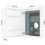 Armoire de salle de bain à miroir biseauté 24 po x 30 po - Porte s'ouvrant à droite, rangement abondant, bois d'ingénierie, charnières silencieuses, bords de rangement blancs l 24 po x H 30 po, grand espace, charnière silencieuse robuste,