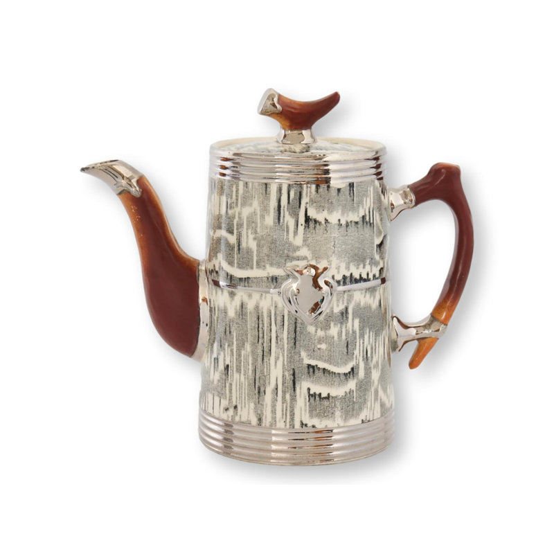 Cafetière en simili bois 1930S Silver Shield