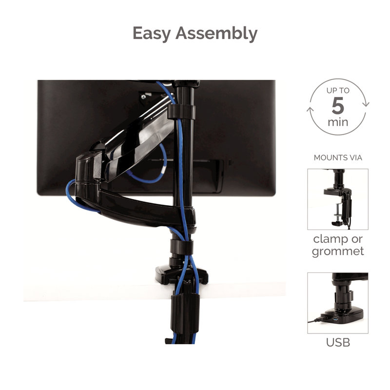 Bras de moniteur double empilable Fellowes Platinum Series