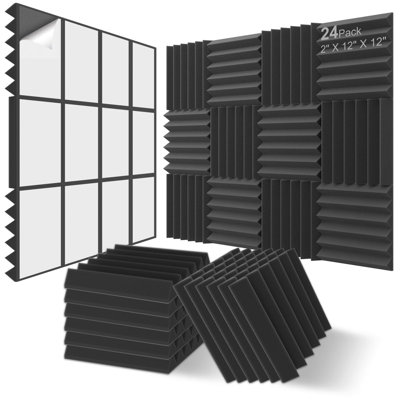 30.5 cm W Shiplap Wall Paneling in Matte Balck  (24-pack)