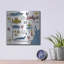 Art mural luxueux en métal «Georgia» par Farida Zaman, 12 po x 12 po-1276776150