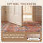 Tapis Aragonite vintage orange ivoire or gris antidérapant à poils courts, lavable, pour l'intérieur et l'extérieur, idéal pour le salon, la chambre, la salle à manger, l'entrée, le corridor ou le bureau. Convient aux animaux de compagnie.-441347622