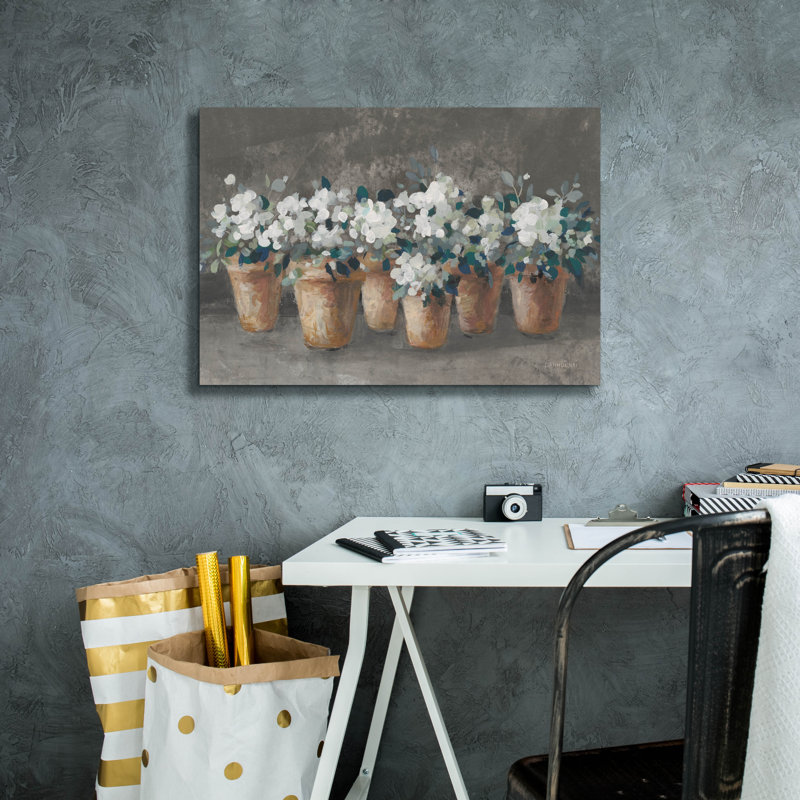 «Geranium Glory 1 Light» par Danhui Nai, art mural sur toile, H 18 po x l 26 po
