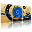 «Blue Spiral Stars», ensemble de 3 impressions sur toile-1503480895