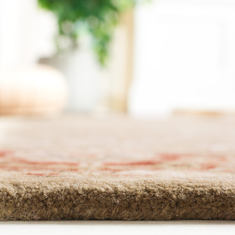 Evie Hand Tufted New Zealand Wool Oriental Rug, Oval 7'6" x 9'6"