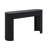 Modern Console Table With Fluted Design, Oval Top And 2 Drawers-1595095283