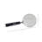 Magnifying Resin Glass Sculpture Handle For Home Decor -  Decorative Object For Office Desk, Shelf Accent, Or Living Room Decoration - 9", Black & Silver
