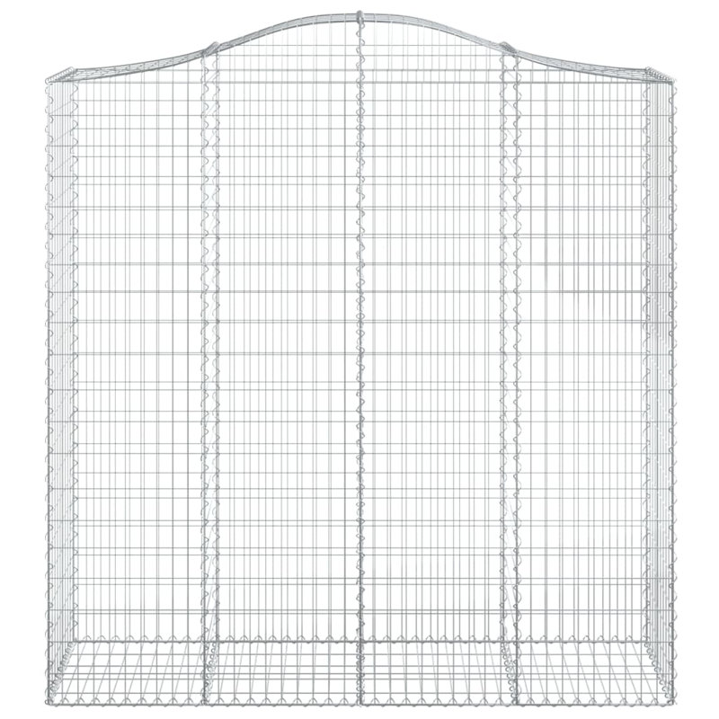 Galvanised Iron Border Fencing, 220cm H x 200cm W x 50cm D