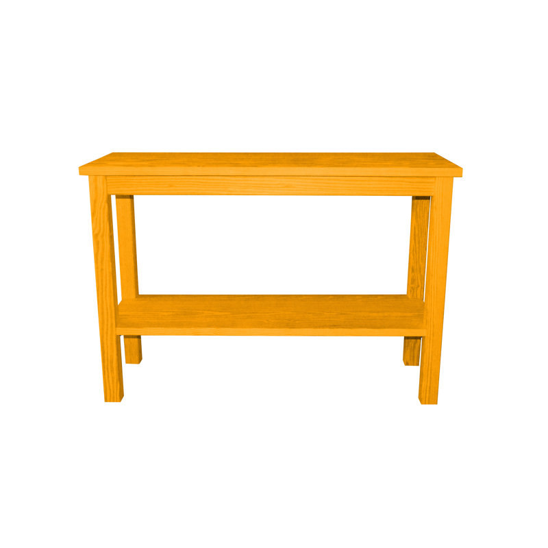 Console en bois massif 44 po Haralan, Miel