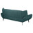 Logan Teal Blue Flared Arm Sofa
