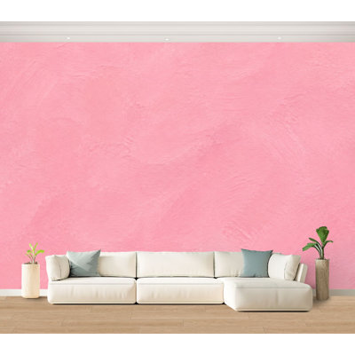 Wall Mural Peel and Stick Wallpaper Pink concrete Self-Adhesive Removable Contact Paper Wall Decor for Living Room Bedroom 100"H x 144"W