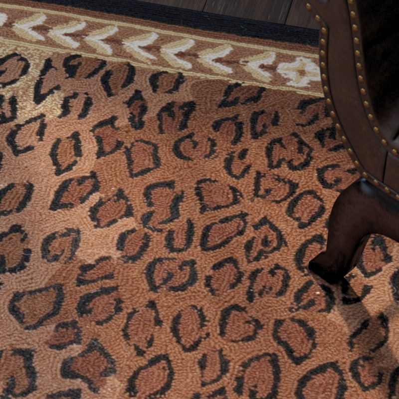 Tapis en laine crocheté à la main Altman, Tapis de couloir 2 pi 6 po x 12 pi