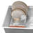 Ruvati LedgeFit Dish Drying Rack Drainer Plate Cup Holder Workstation Sink Top Sliding Accessory Stainless Steel