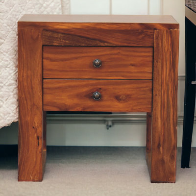 Skerry 40cm W Solid Wood Bedside Table