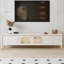 Elegant glass TV stand classic arch design-106849879