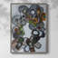 Amelia Island Stones, reproduction encadrée - bois massif-537986322