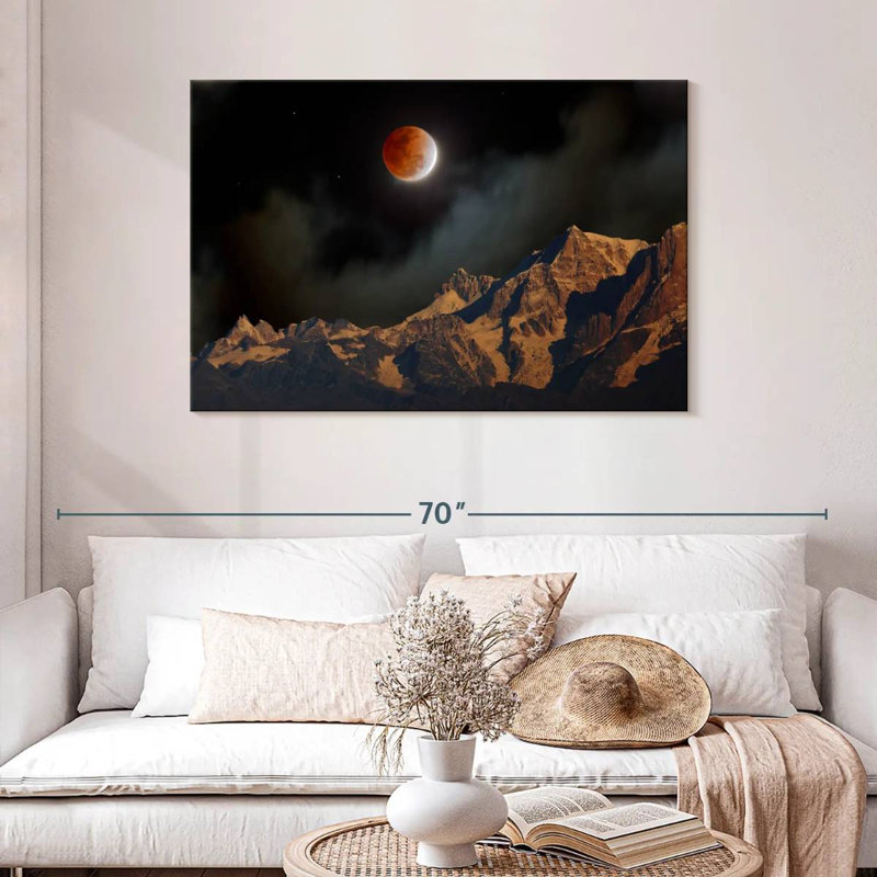 Oberle Himalayan Lunar Eclipse, 30" H x 45" W