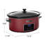 Mijoteuse programmable HomeCookin 7 pte - rouge-87213345-88793419