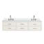 Meuble-lavabo double 80 po X P 22 po D, plateau en marbre de culture et ensemble de robinet-1320363762-1320363764-1320363765