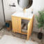 Ensemble de meuble-lavabo en MDF avec lavabo, armoire combinée, armoire de rangement pour salle de bain, structure en bois massif