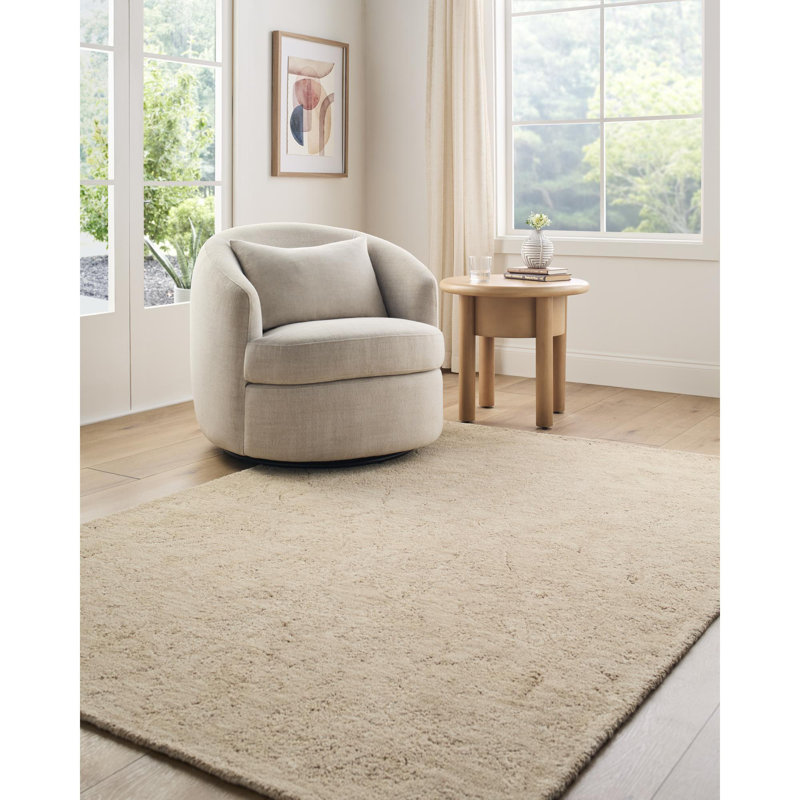 Tapis fait à la main Rachel Zoe x Livabliss The Neutral, Rectangulaire 2 pi x 3 pi, Beige