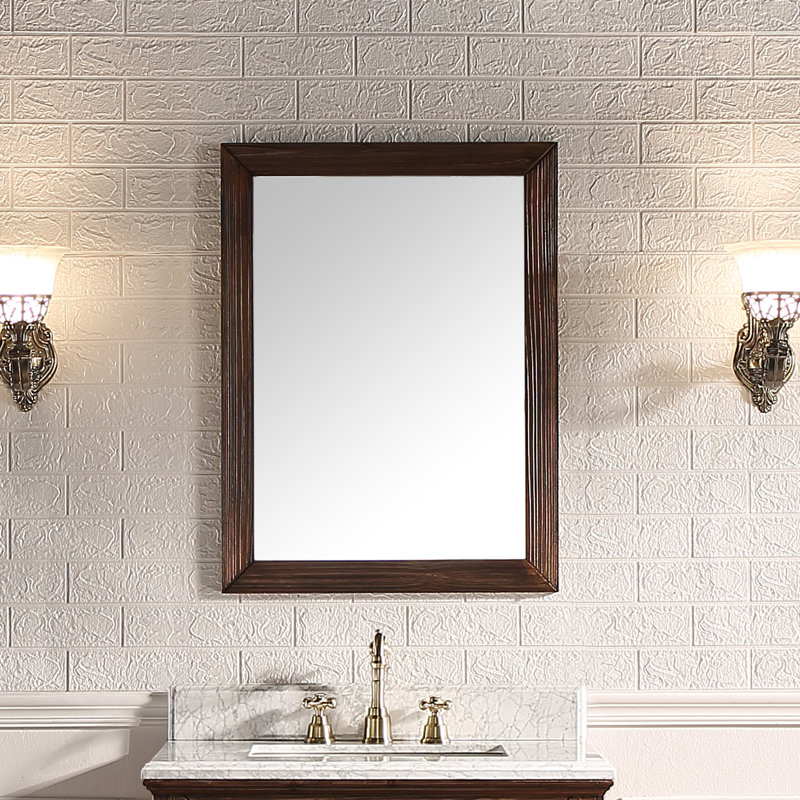 Claireville Wood Flat Wall Mirror, 31.5" x 23.6"