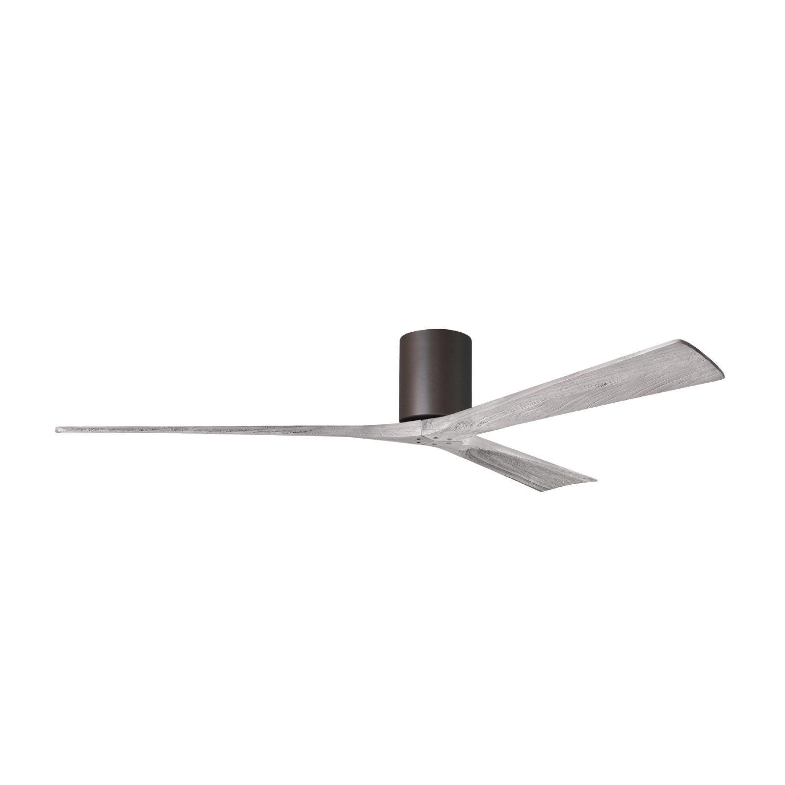 Olivier 3 Blade Ceiling Fan, Textured Bronze, Barn Wood Tone, 72"