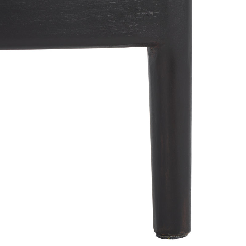 Tabouret de comptoir Darin, Siège noir / cadre noir