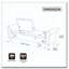 Banc de rangement rembourré moderne de 65,75 po de largeur avec double couvercle-1426305166