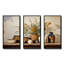 Art floral brun, poterie rétro, art mural Boho-1182979238-1182979232