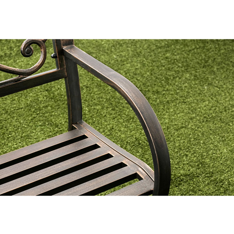Banc de jardin en acier Auxvasse