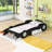 Race Car-Shaped Platform Bed with Shelves-1556231193-1556231194