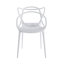 Chaise en plastique 4 pièces blanc-305319971
