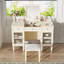 Bureau de coiffeuse 2 en 1 avec miroir rabattable, coiffeuse avec tiroir et armoire, bureau d'ordinateur multifonctionnel pour bureau, vestiaire, chambre à coucher, salon