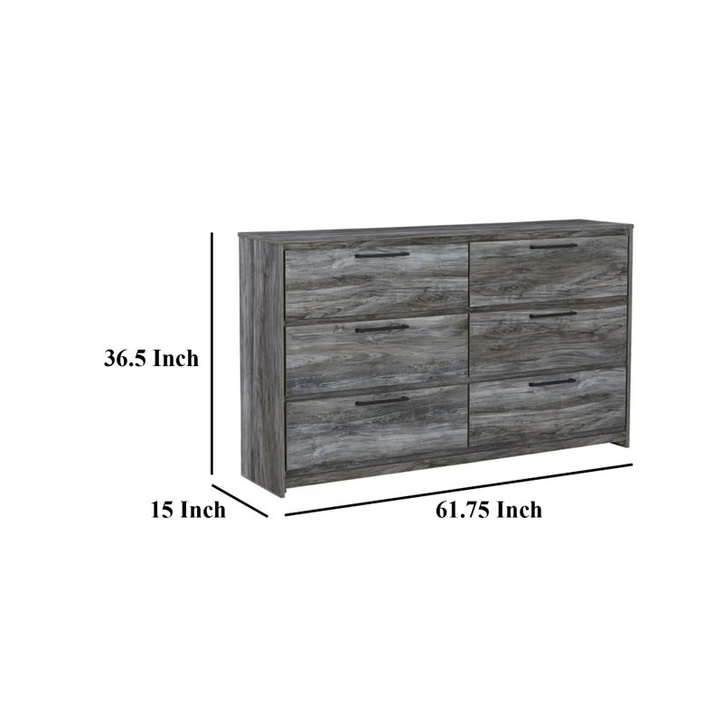 Commode à 6 tiroirs l 61,75 po Bays