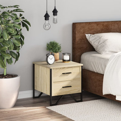 Aimilios 40cm W Metal Bedside Table